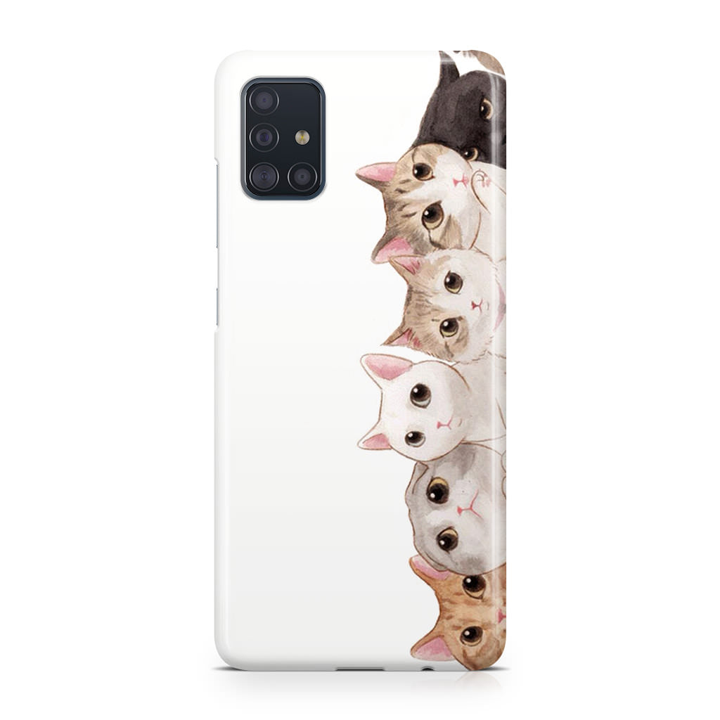 Cute Cats Vertical Galaxy A51 / A71 Case