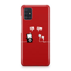 Funny Music Headphones Player Buds Galaxy A51 / A71 Case