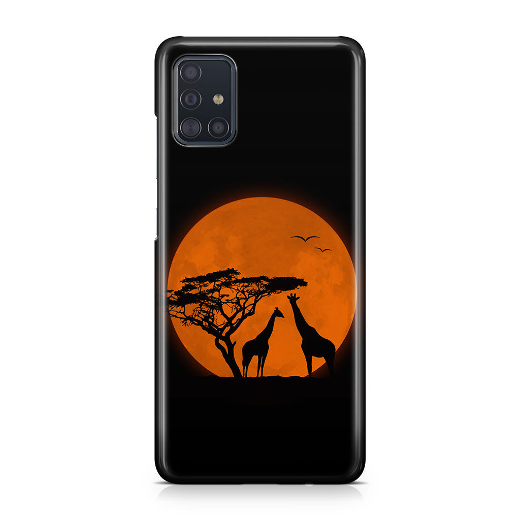 Giraffes Silhouette Galaxy A51 / A71 Case