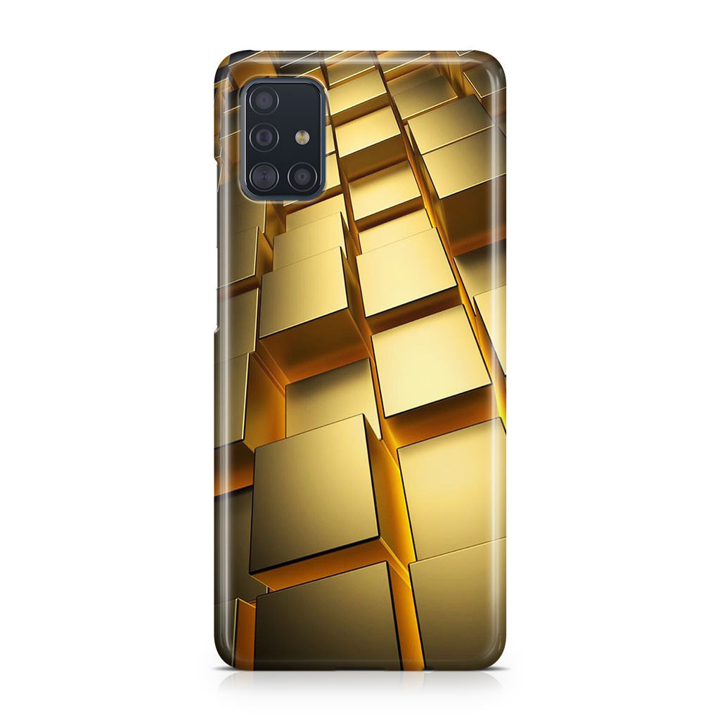 Golden Cubes Galaxy A51 / A71 Case