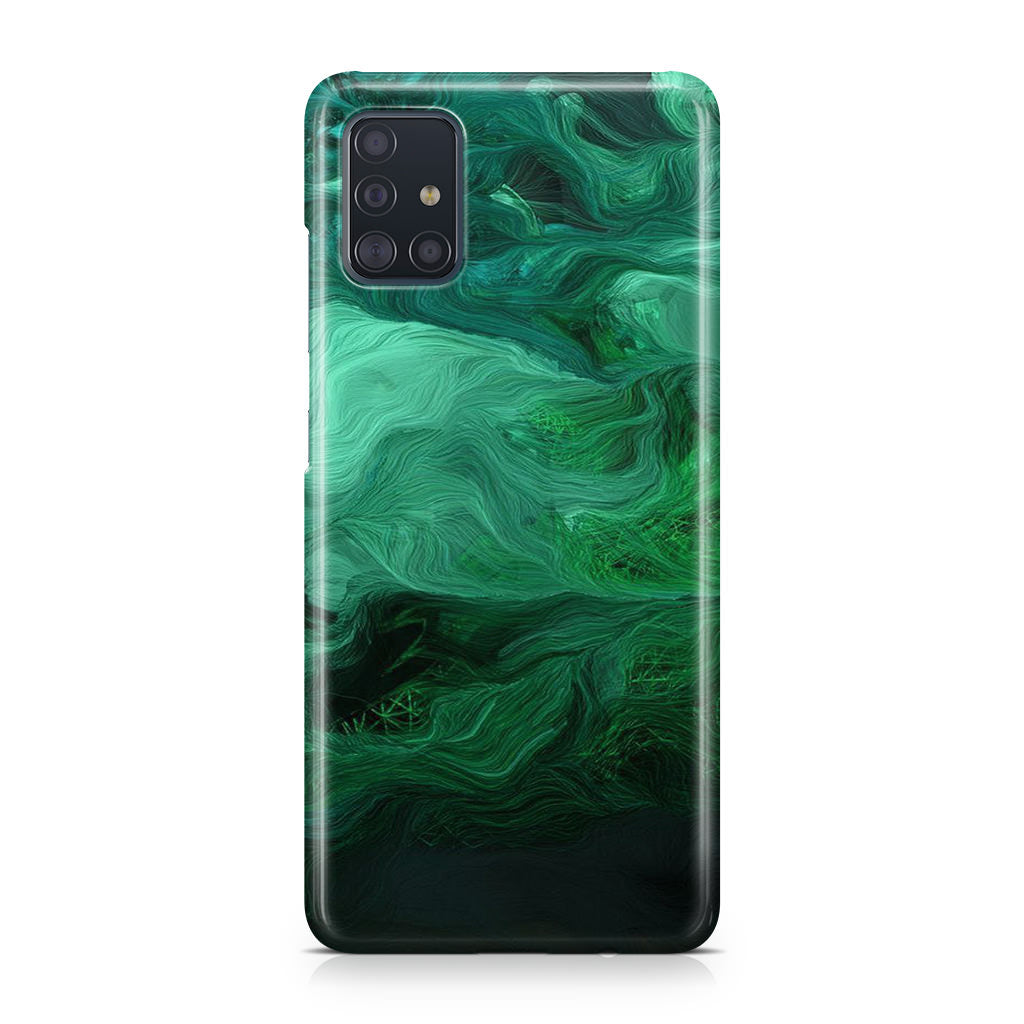 Green Abstract Art Galaxy A51 / A71 Case