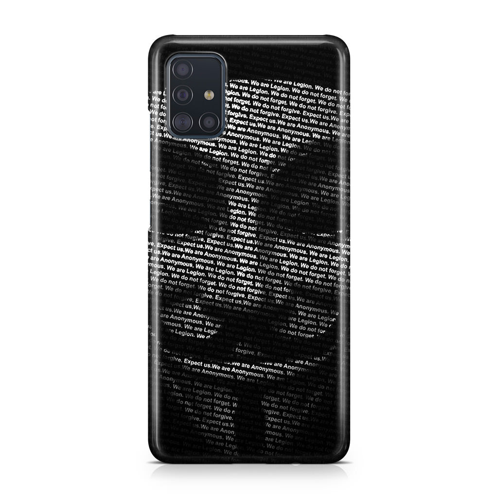 Guy Fawkes Mask Anonymous Galaxy A51 / A71 Case