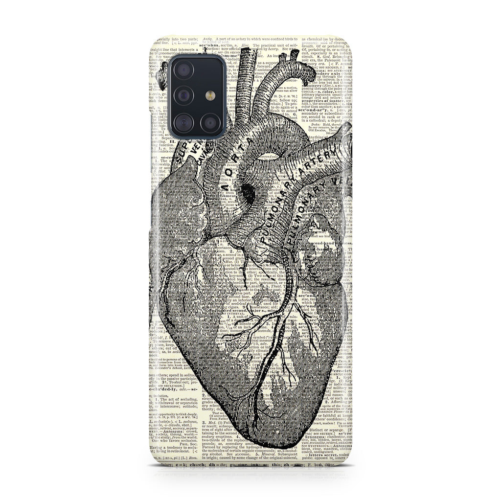 Heart Book Art Galaxy A51 / A71 Case