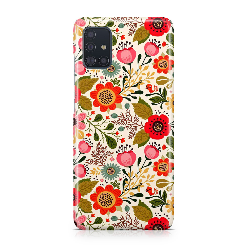 Hello Spring Pattern Galaxy A51 / A71 Case