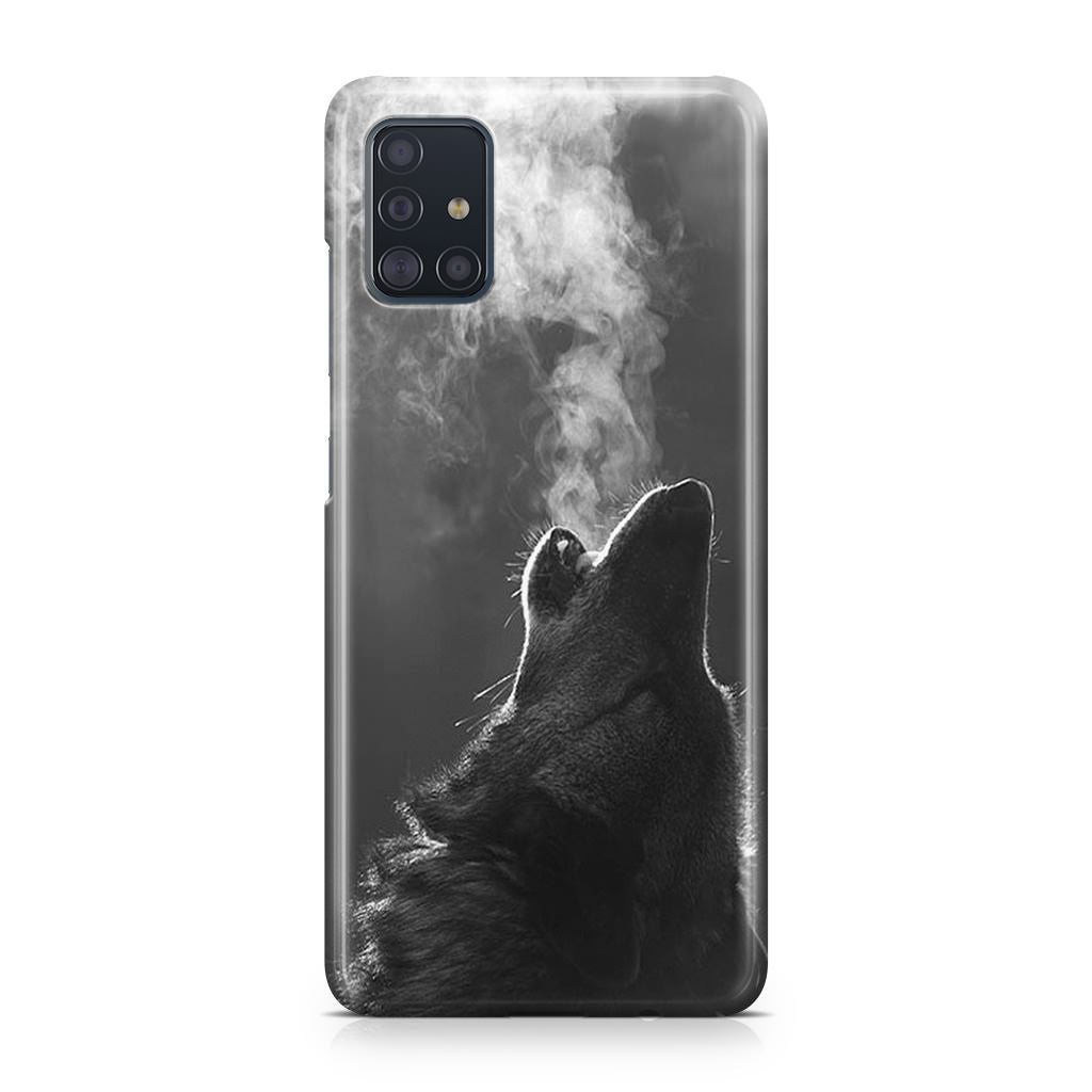 Howling Wolves Black and White Galaxy A51 / A71 Case