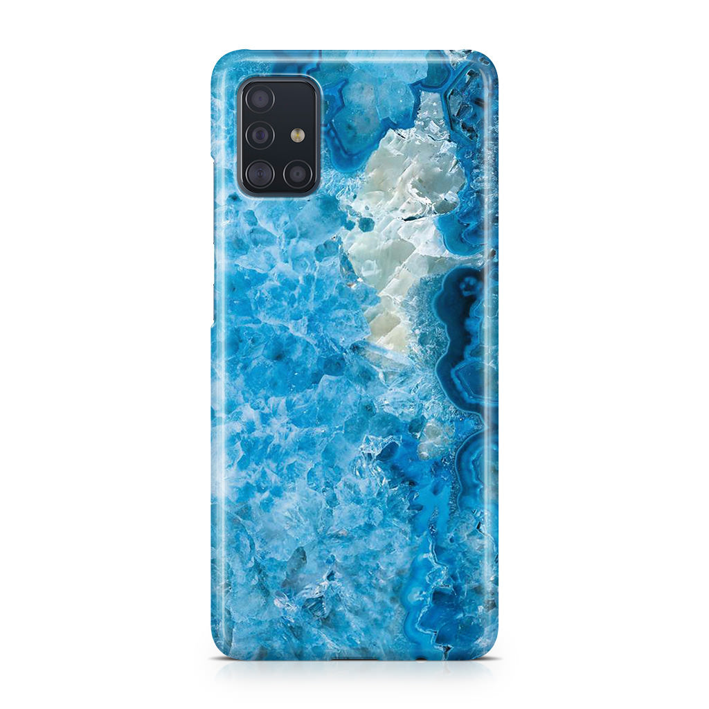 Navy Blue Marble Galaxy A51 / A71 Case