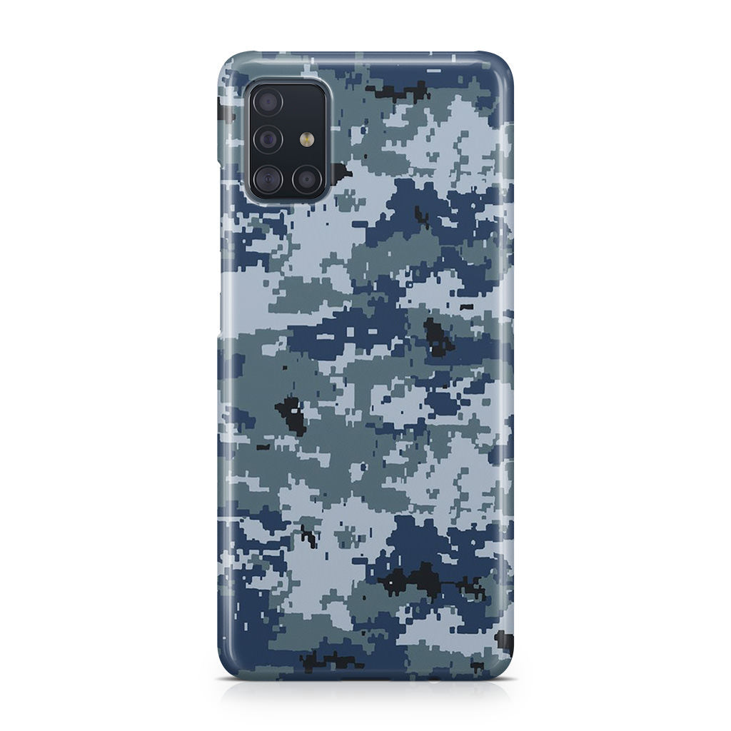 Navy Camo Galaxy A51 / A71 Case