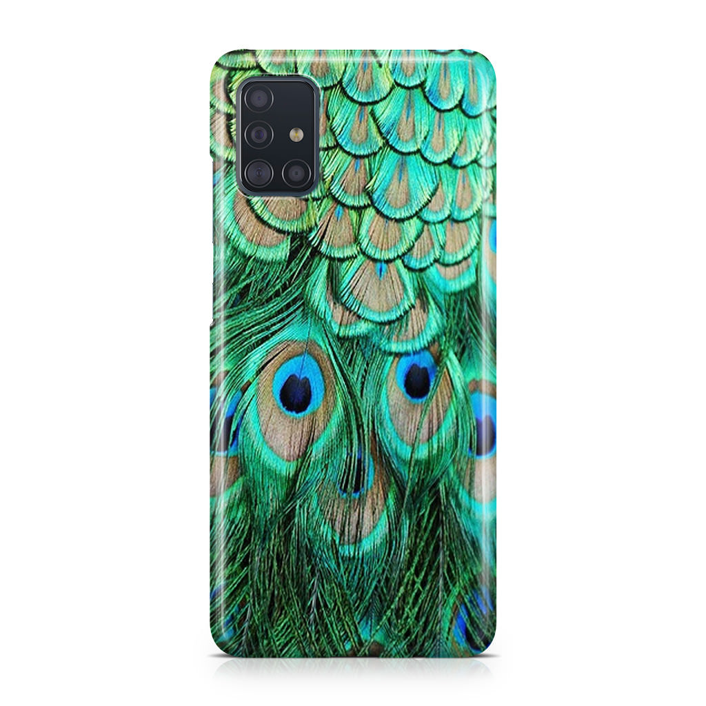 Peacock Feather Galaxy A51 / A71 Case