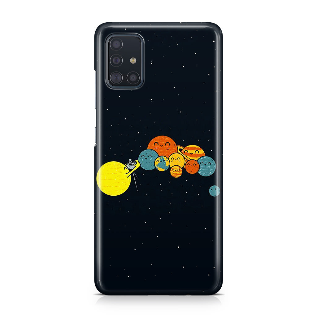 Planet Cute Illustration Galaxy A51 / A71 Case