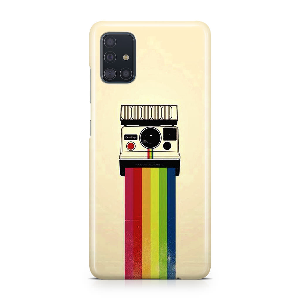 Polaroid Camera Colorful Rainbow Galaxy A51 / A71 Case