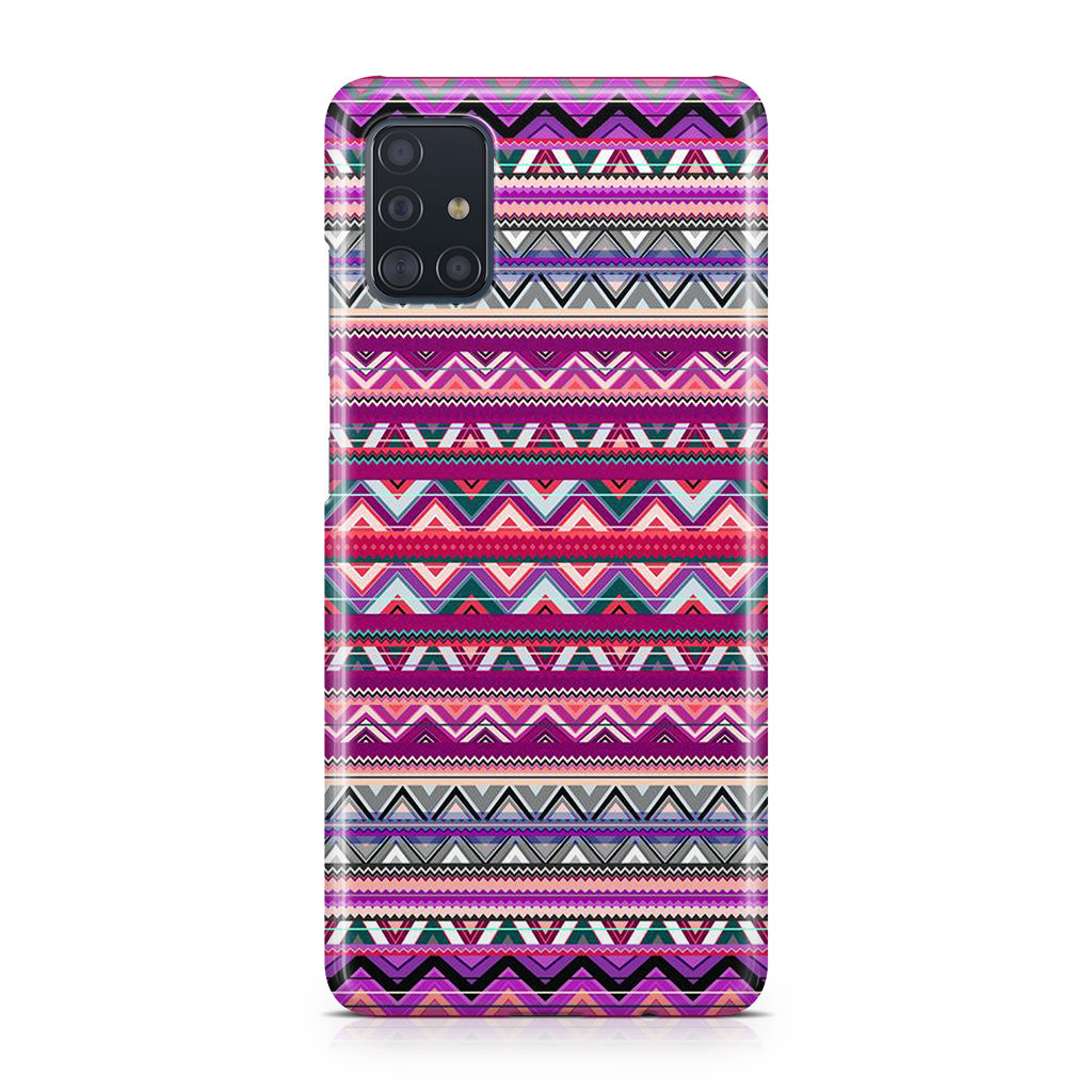 Purple Aztec Art Galaxy A51 / A71 Case