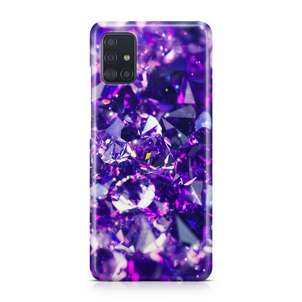 Purple Crystal Galaxy A51 / A71 Case