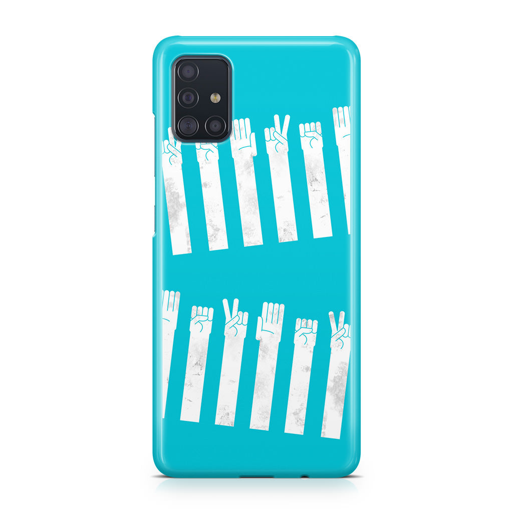 Rock Paper Scissors Zebra Crossing Galaxy A51 / A71 Case