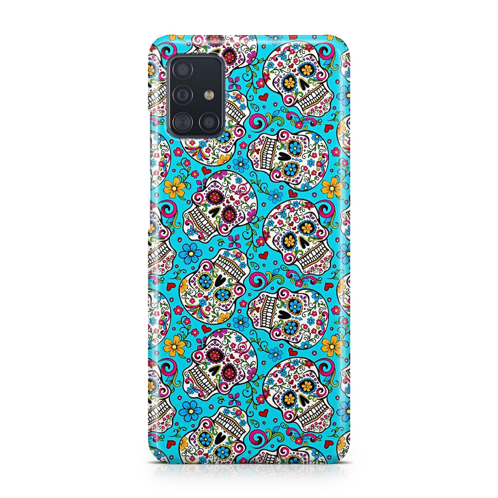 Skull Floral Sugar Galaxy A51 / A71 Case