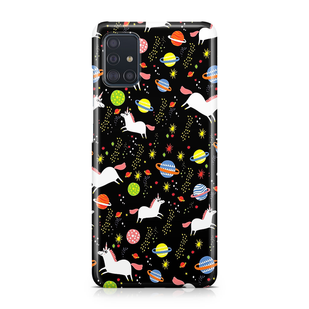 Space Unicorn Pattern Galaxy A51 / A71 Case