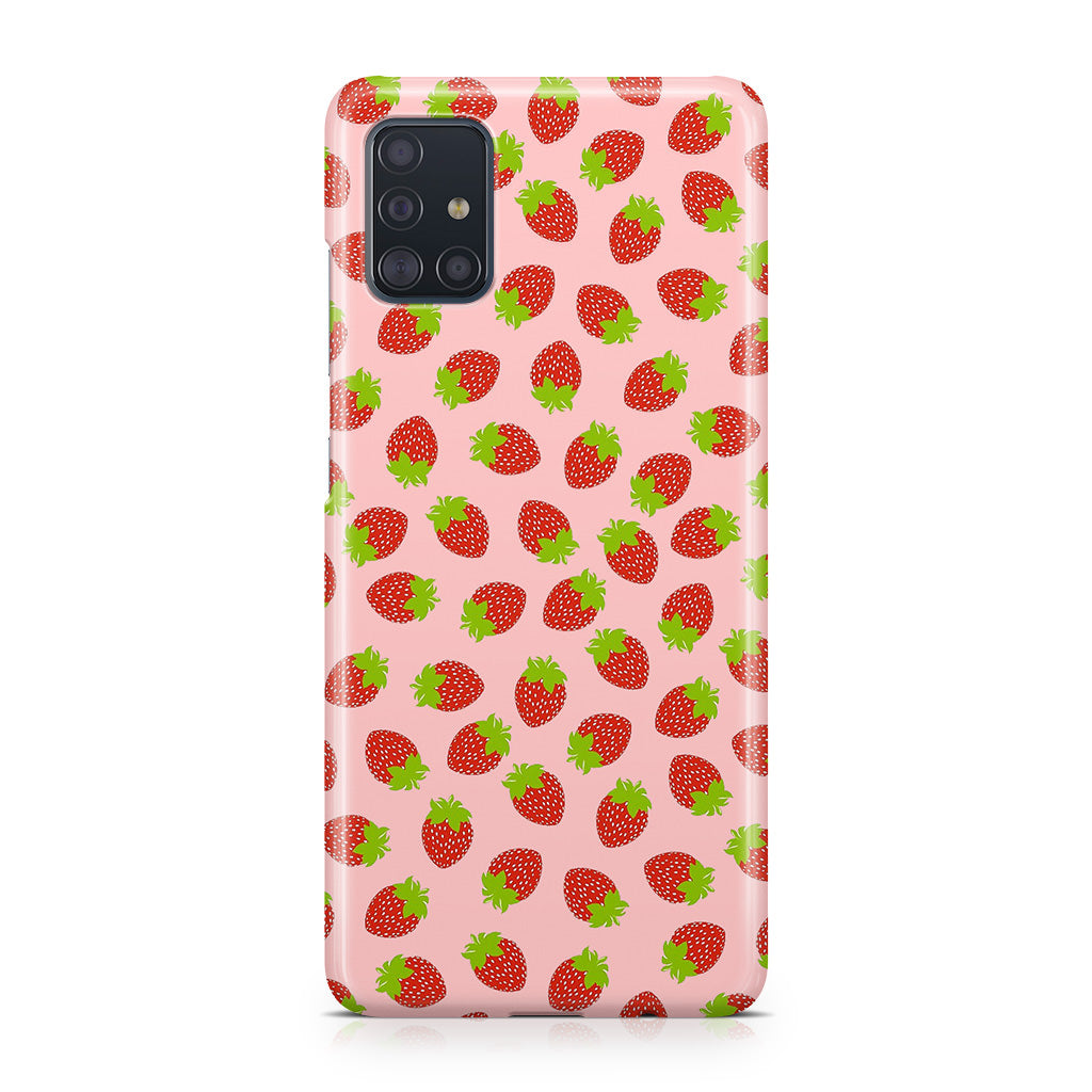 Strawberries Pattern Galaxy A51 / A71 Case