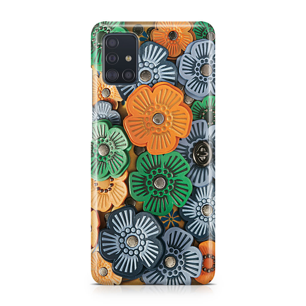 Tea Rose Applique Galaxy A51 / A71 Case