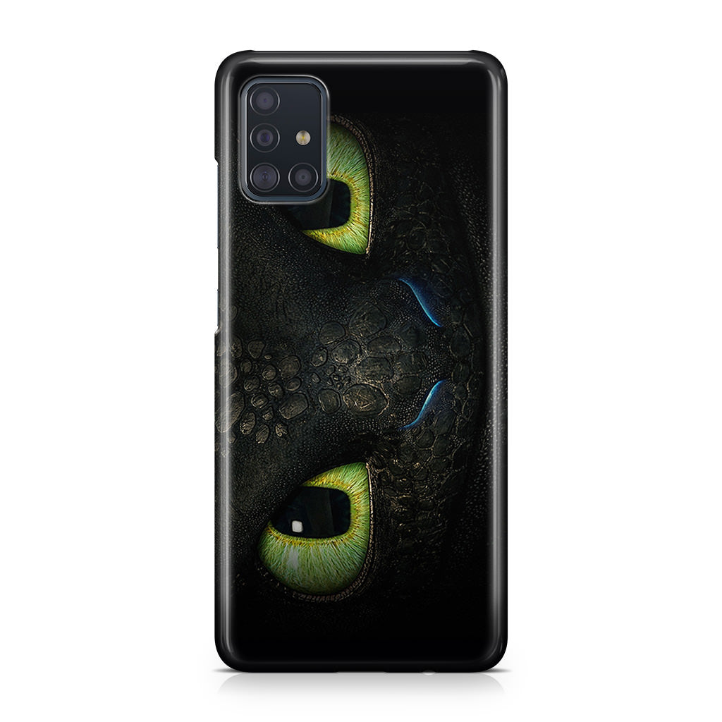 Toothless Dragon Eyes Close Up Galaxy A51 / A71 Case