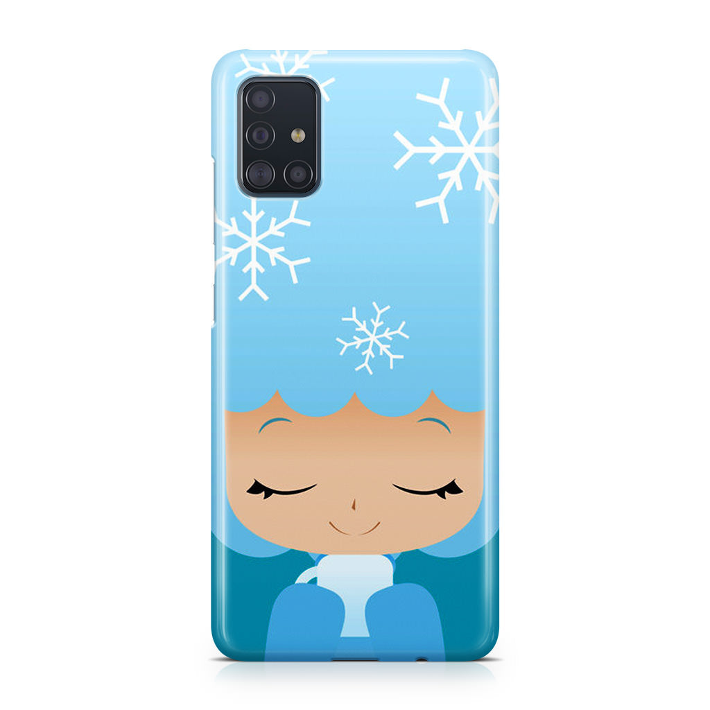 Winter Afro Girl Galaxy A51 / A71 Case