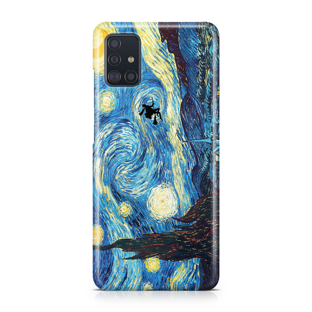 Witch on The Starry Night Sky Galaxy A51 / A71 Case