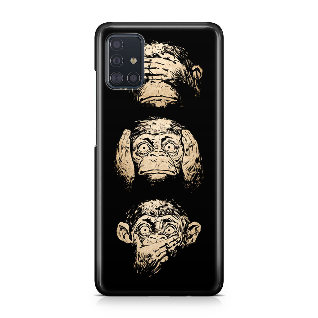 3 Wise Monkey Galaxy A51 / A71 Case