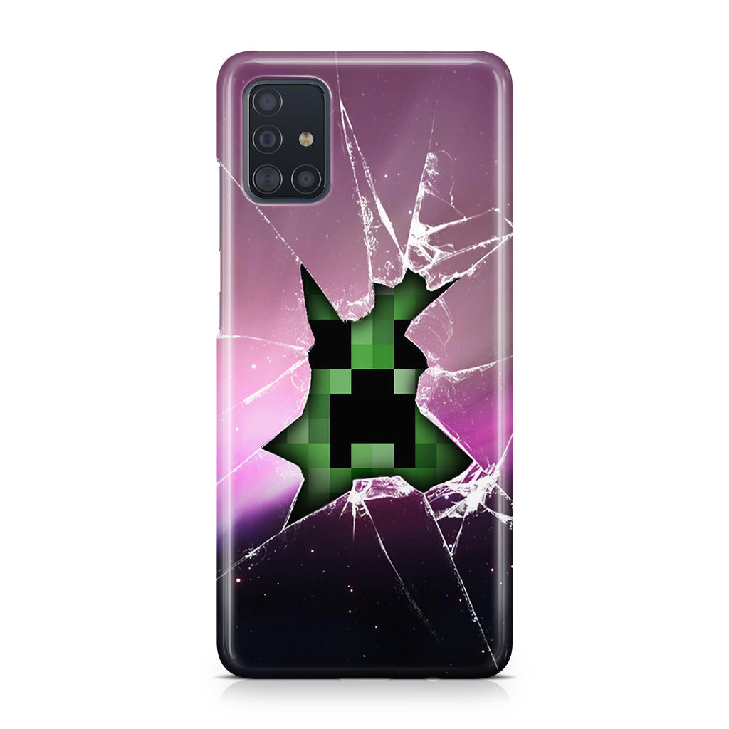 Creeper Glass Broken Violet Galaxy A51 / A71 Case