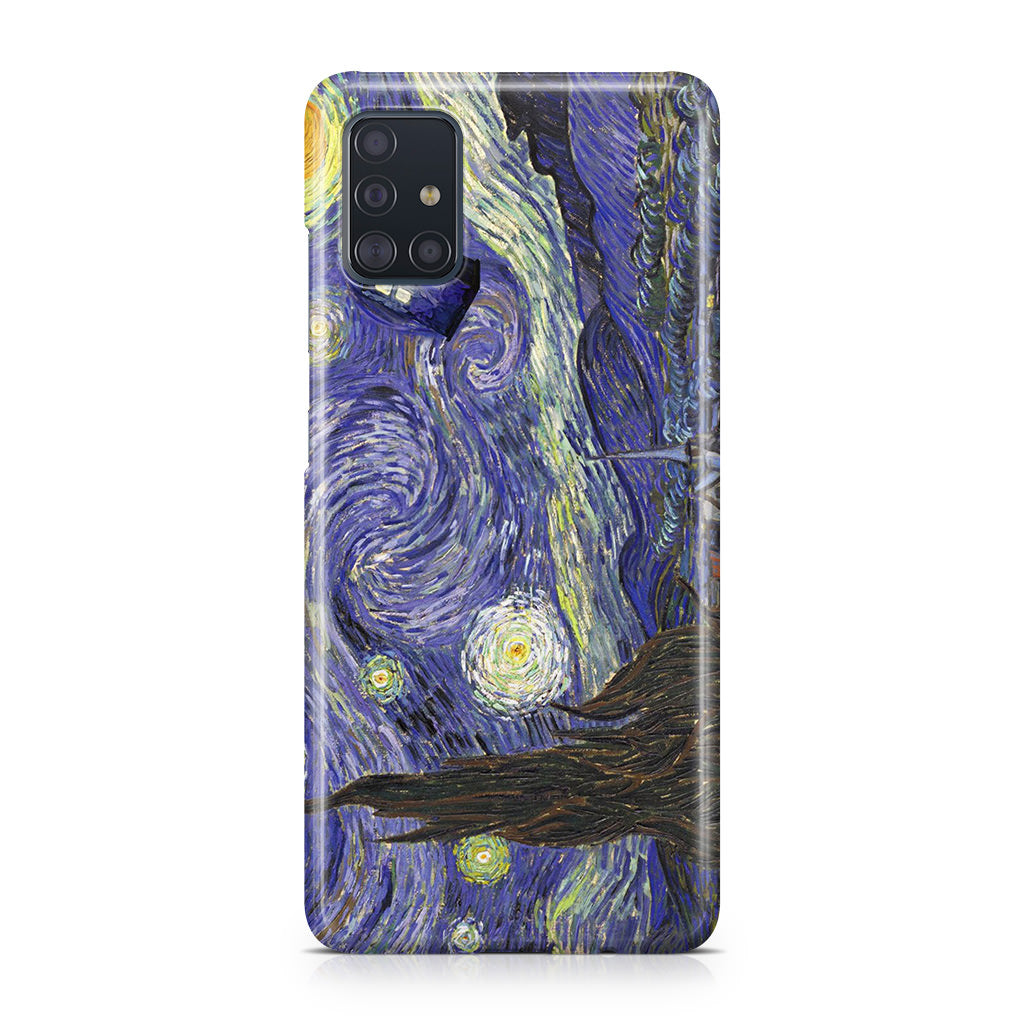 Dr Who Tardis In Van Gogh Starry Night Galaxy A51 / A71 Case
