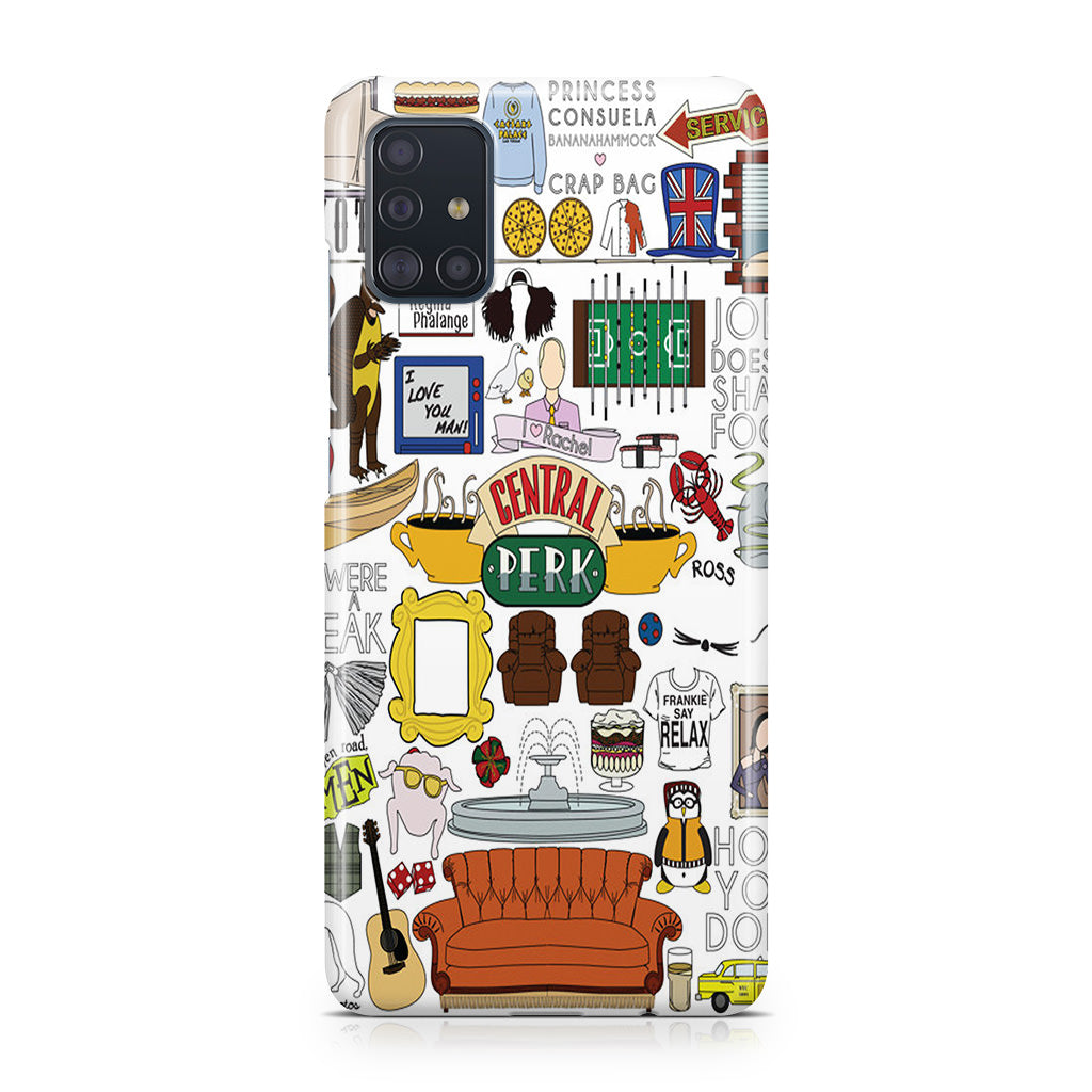 Friends TV Show Central Perk Sticker Galaxy A51 / A71 Case