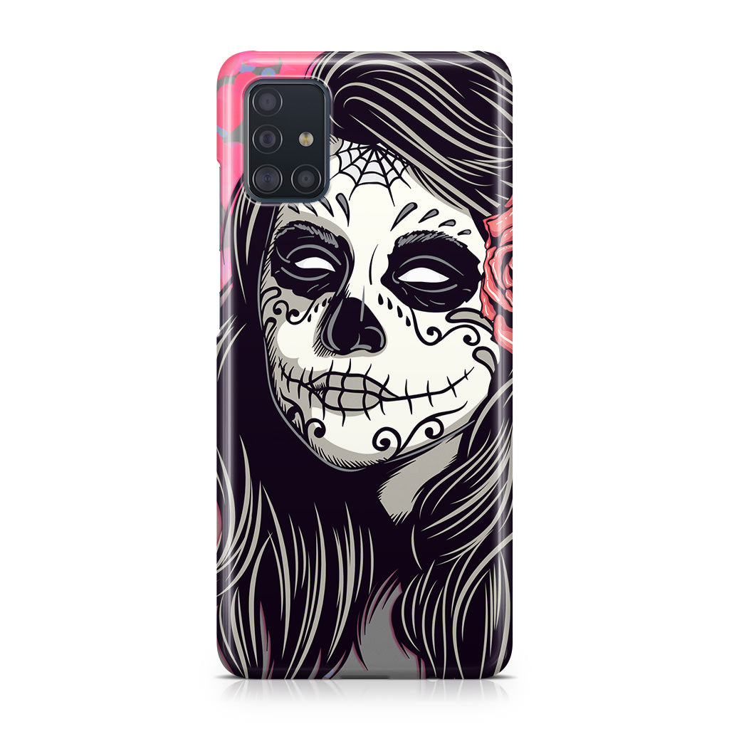 Girl Skull Flower Galaxy A51 / A71 Case