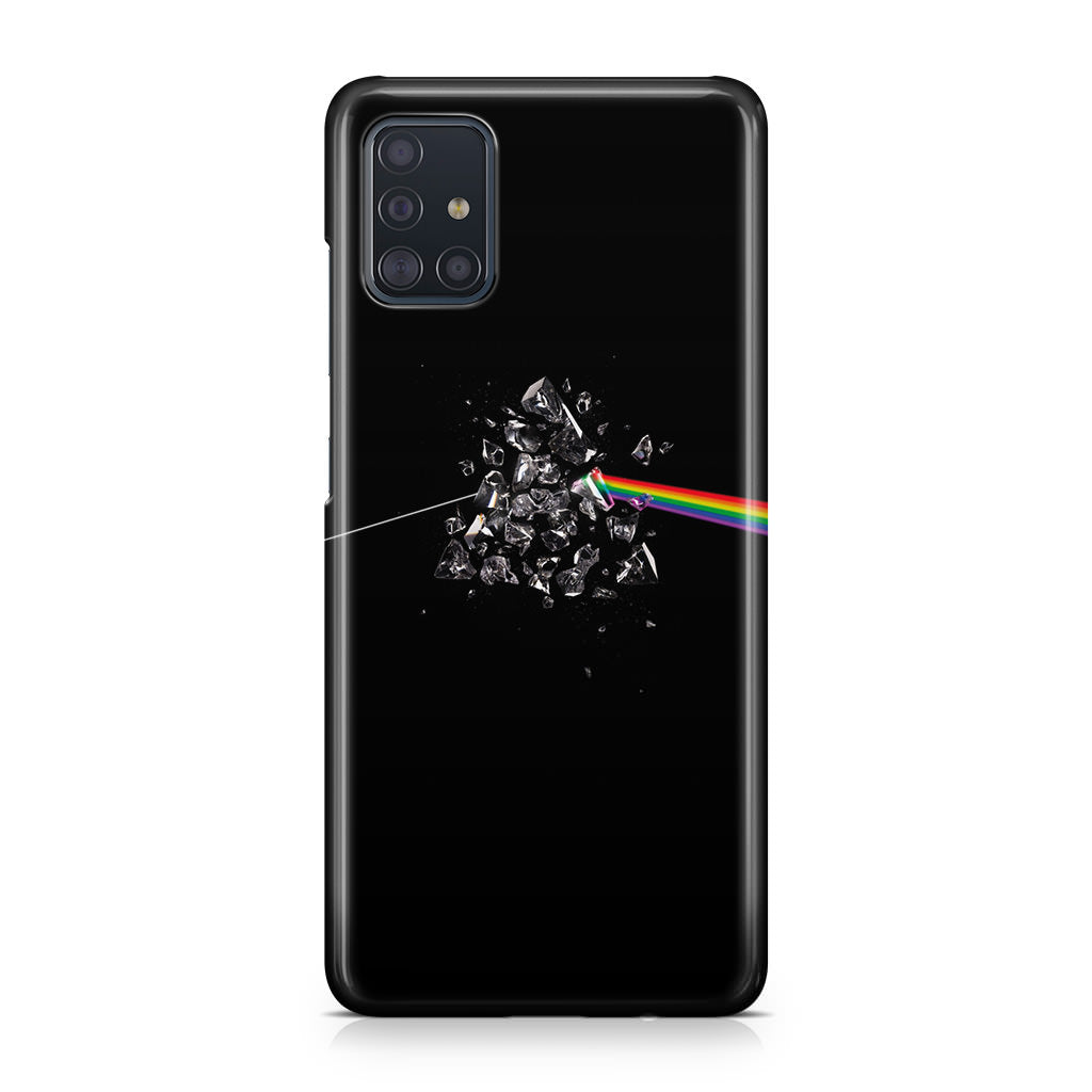 Glass Broken Light Refraction Galaxy A51 / A71 Case