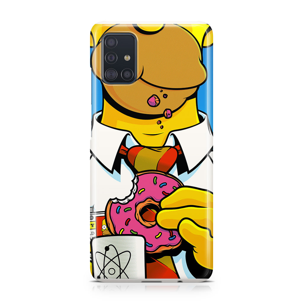 Homer Eats Donut Galaxy A51 / A71 Case