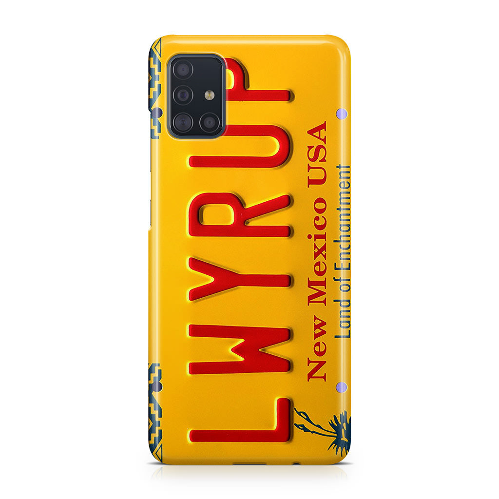 LWYRUP License Plate Galaxy A51 / A71 Case