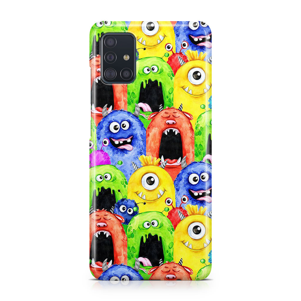 Monster Watercolor Art Galaxy A51 / A71 Case