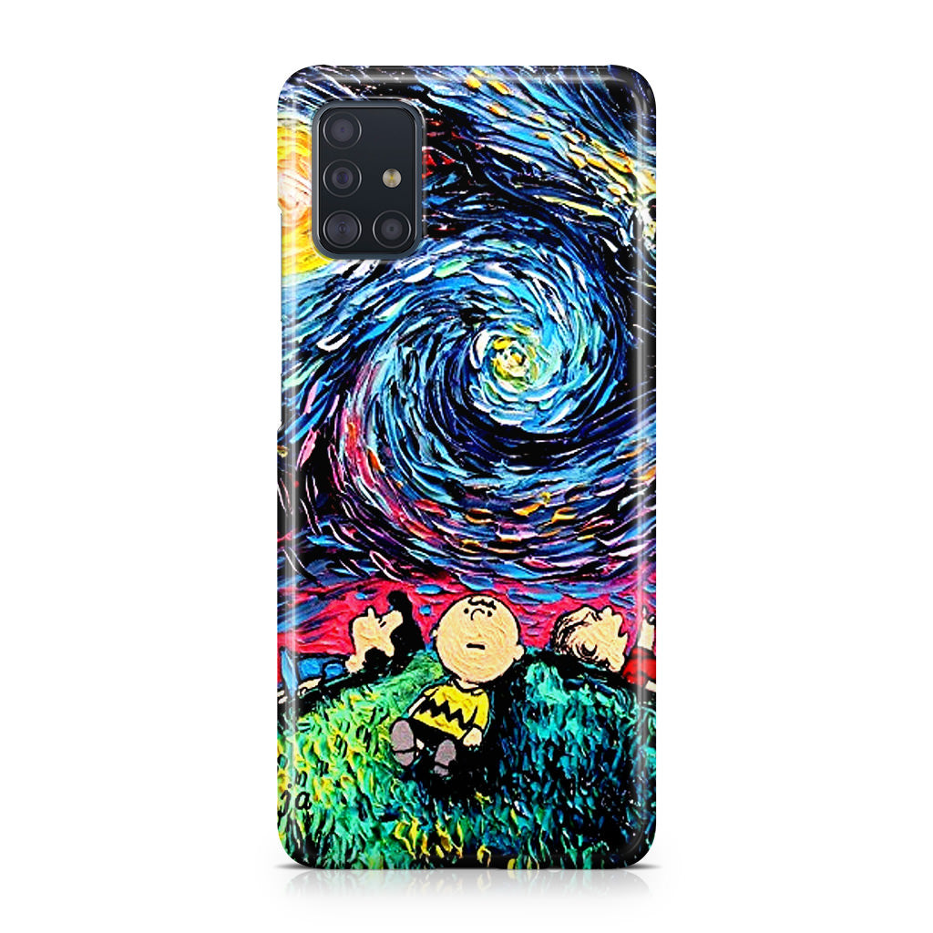 Peanuts At Starry Night Galaxy A51 / A71 Case