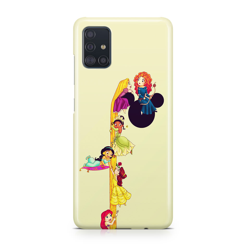 Princesses Climbing Rapunzel's Hair Galaxy A51 / A71 Case