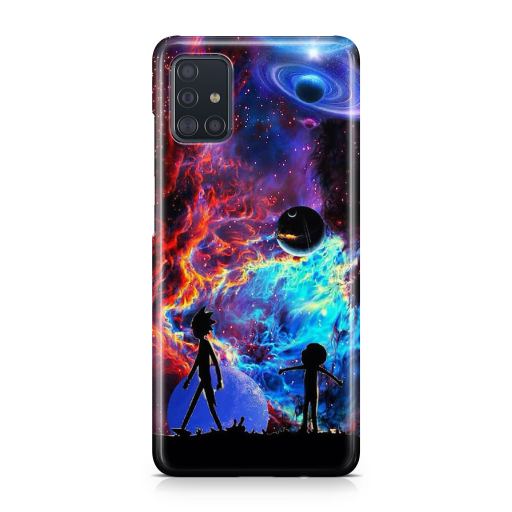 Rick And Morty Flat Galaxy Galaxy A51 / A71 Case