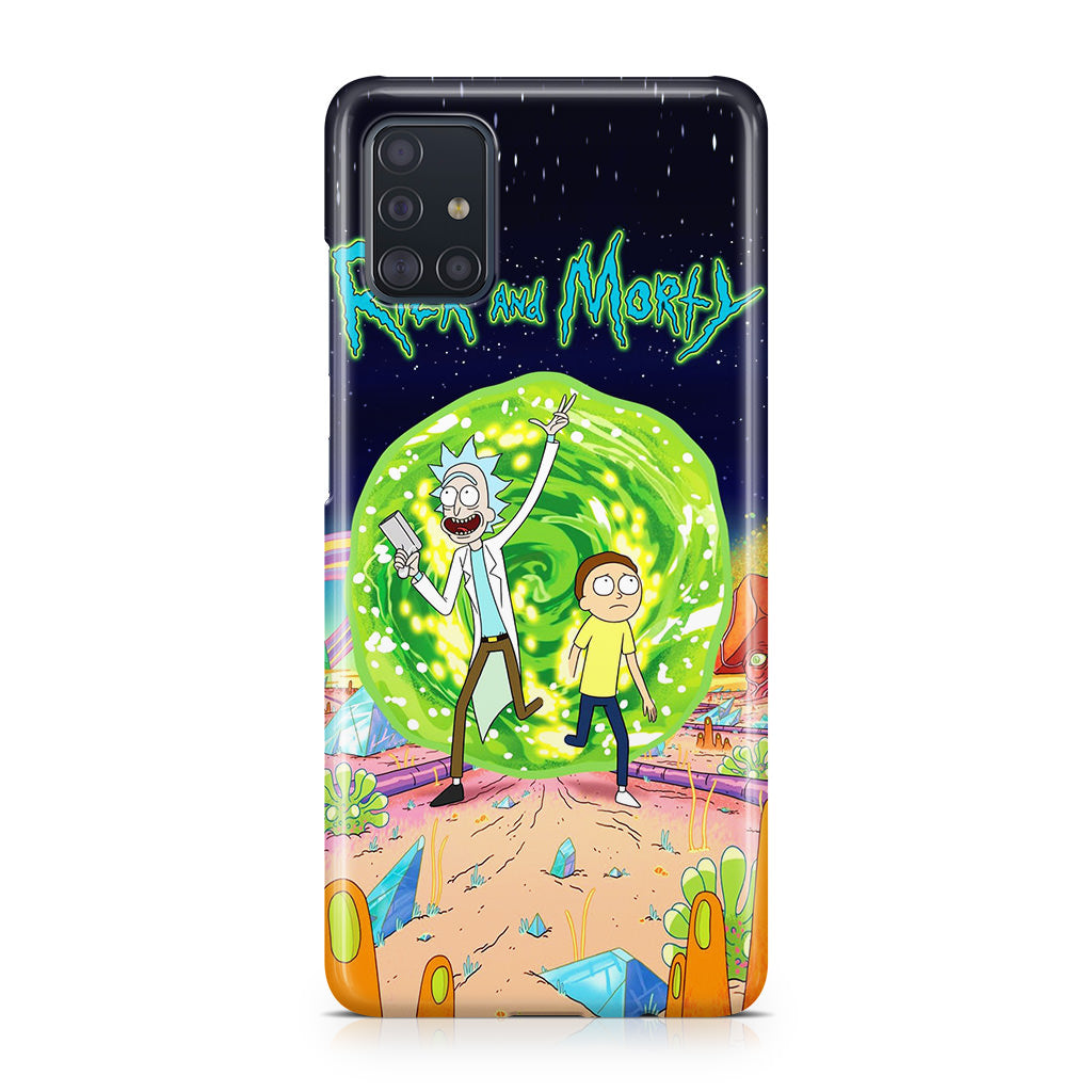 Rick And Morty Portal Gun Galaxy A51 / A71 Case