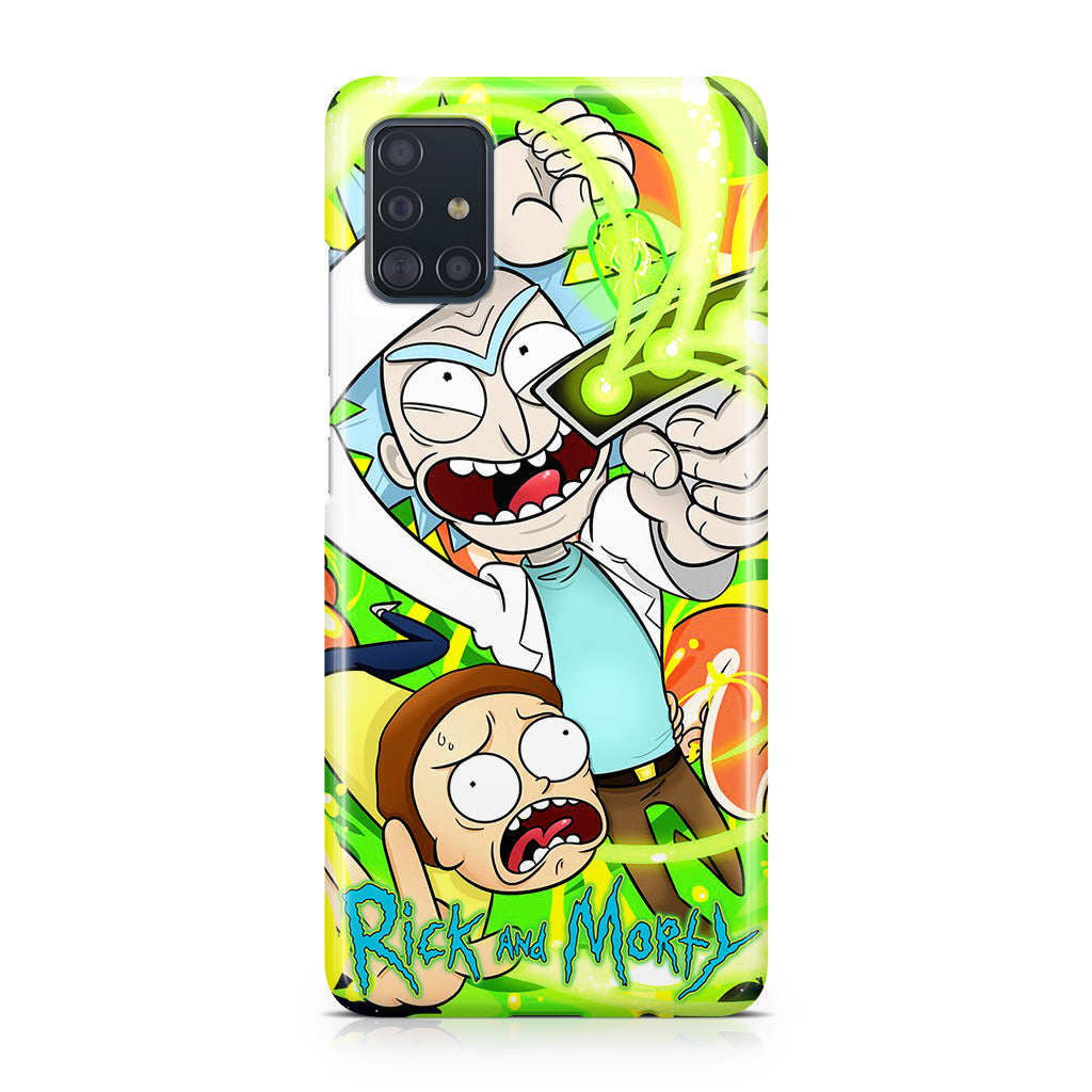 Rick And Morty Shoot Portal Gun Galaxy A51 / A71 Case