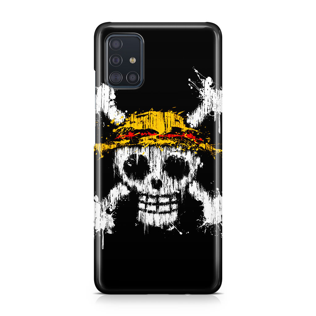 Straw Hat Pirate Logo Paint Galaxy A51 / A71 Case