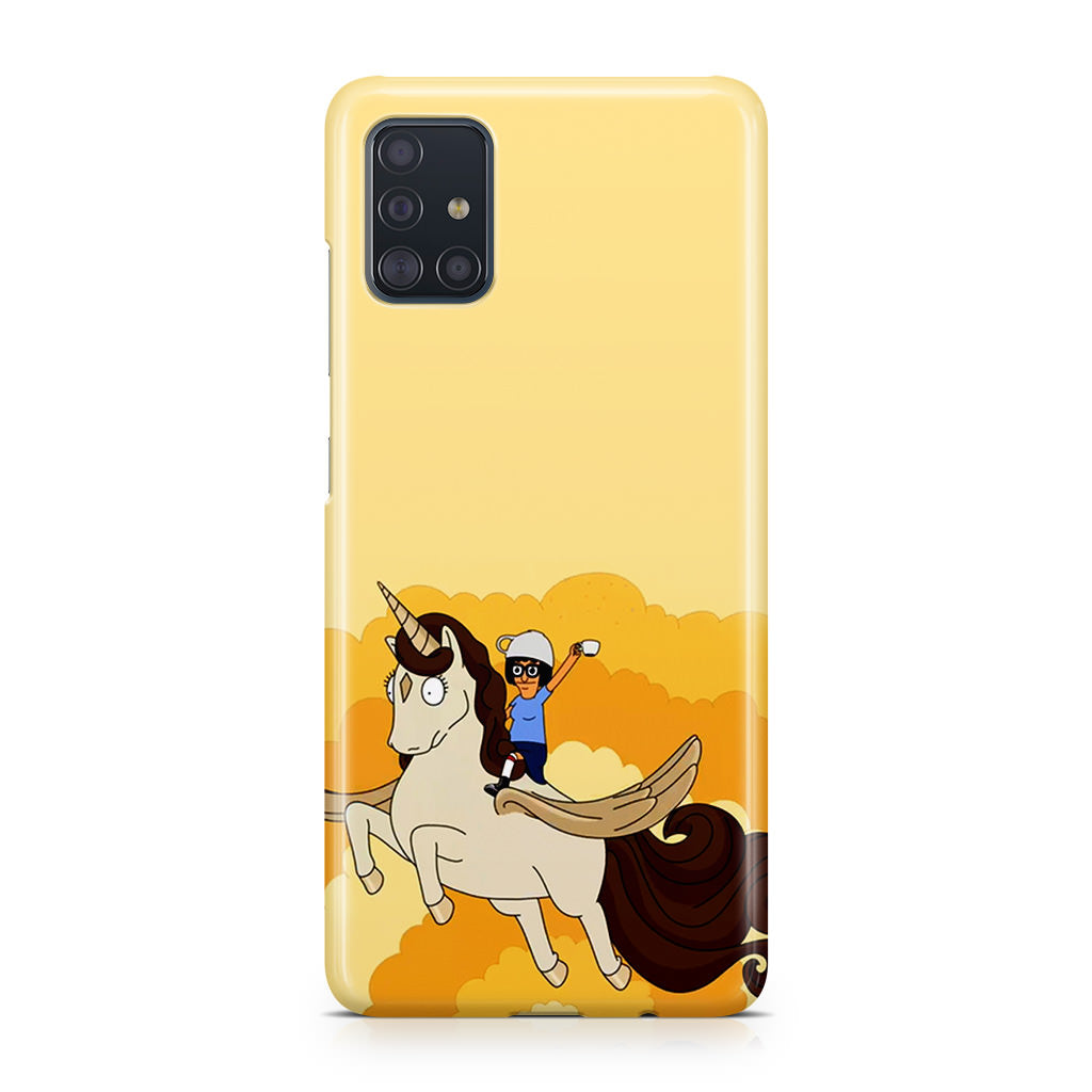 Tina Belcher And Unicorn Galaxy A51 / A71 Case