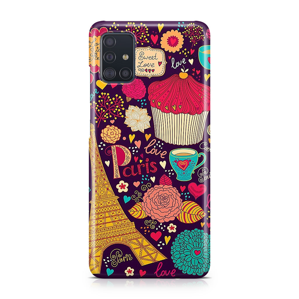 Vintage Love In Paris Galaxy A51 / A71 Case