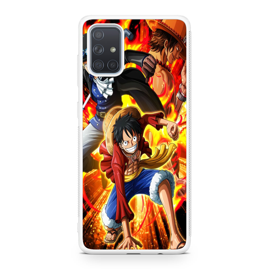 Ace Sabo Luffy Brotherhood Galaxy A51 / A71 Case