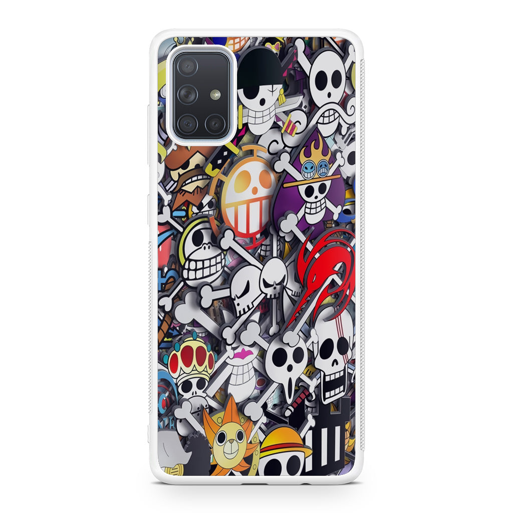 All Pirate Symbols One Piece Galaxy A51 / A71 Case