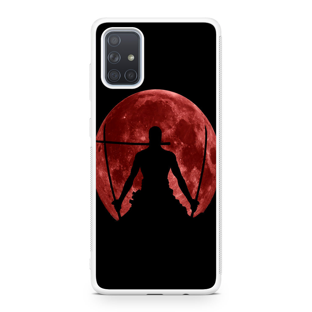 Silhouette Of Zoro In Santoryu Mode Galaxy A51 / A71 Case