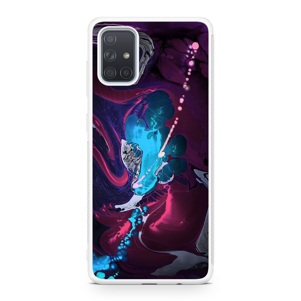 Abstract Purple Blue Art Galaxy A51 / A71 Case