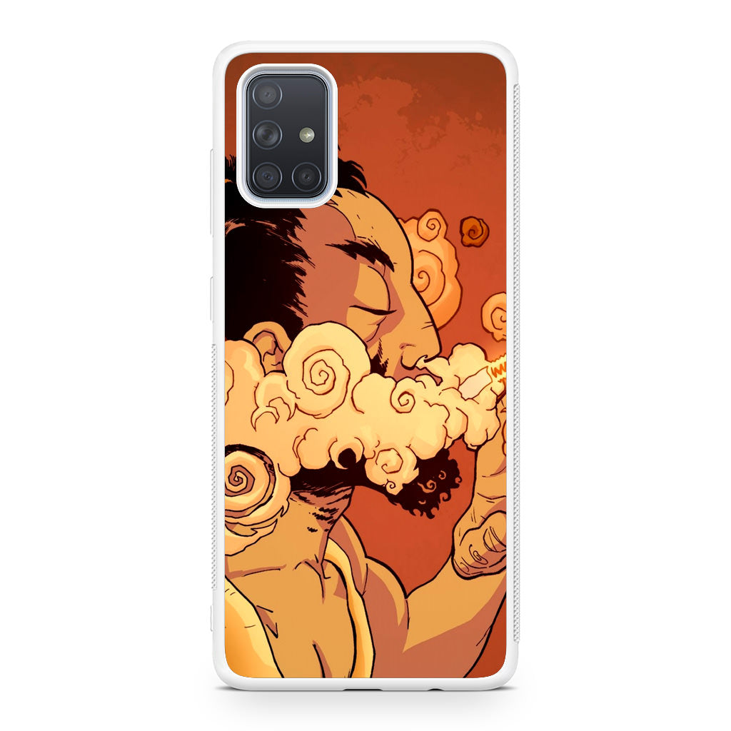 Artistic Psychedelic Smoke Galaxy A51 / A71 Case