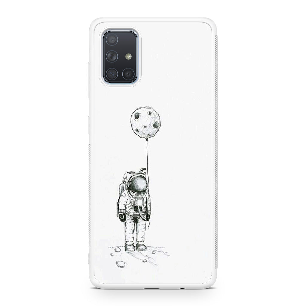 Astronaut Moon Balloon Galaxy A51 / A71 Case