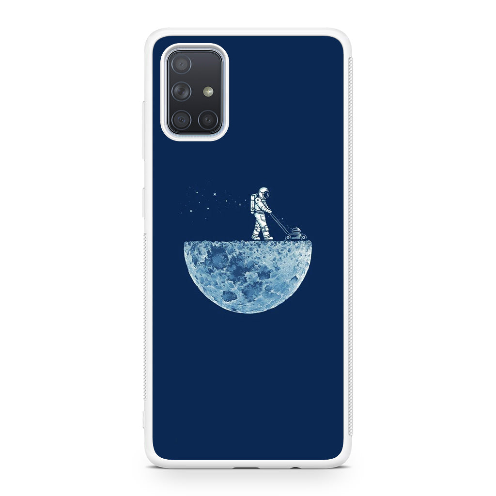 Astronaut Mowing The Moon Galaxy A51 / A71 Case