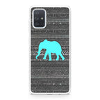 Aztec Elephant Turquoise Galaxy A51 / A71 Case