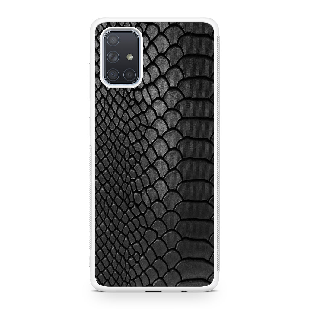 Black Snake Skin Texture Galaxy A51 / A71 Case